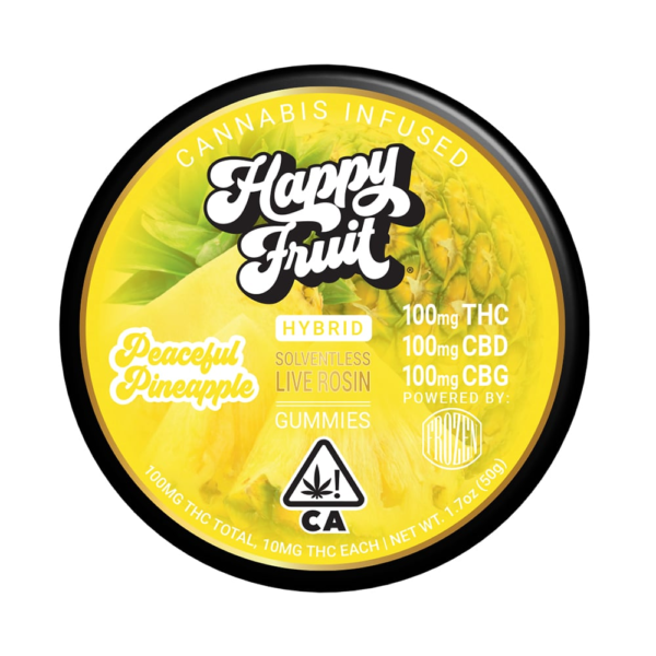 Peaceful Pineapple [10pk] (100mg CBD/100mg THC/100mg CBG)