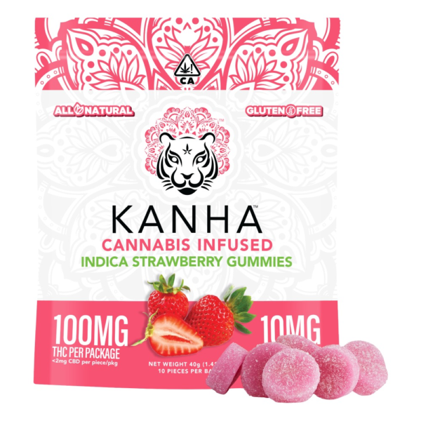 Strawberry – Indica [10pk] (100mg)
